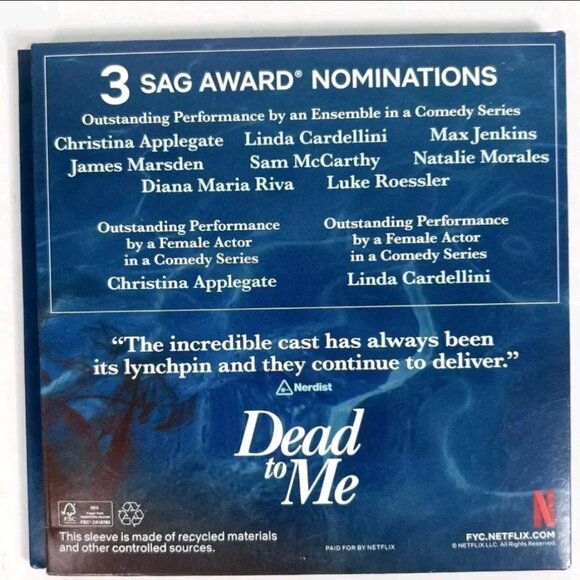 DEAD TO ME Complete Season 2 FYC DVD 2-disc Set 10 Episodes NETFLIX SAG Promo - Picture 2 of 5